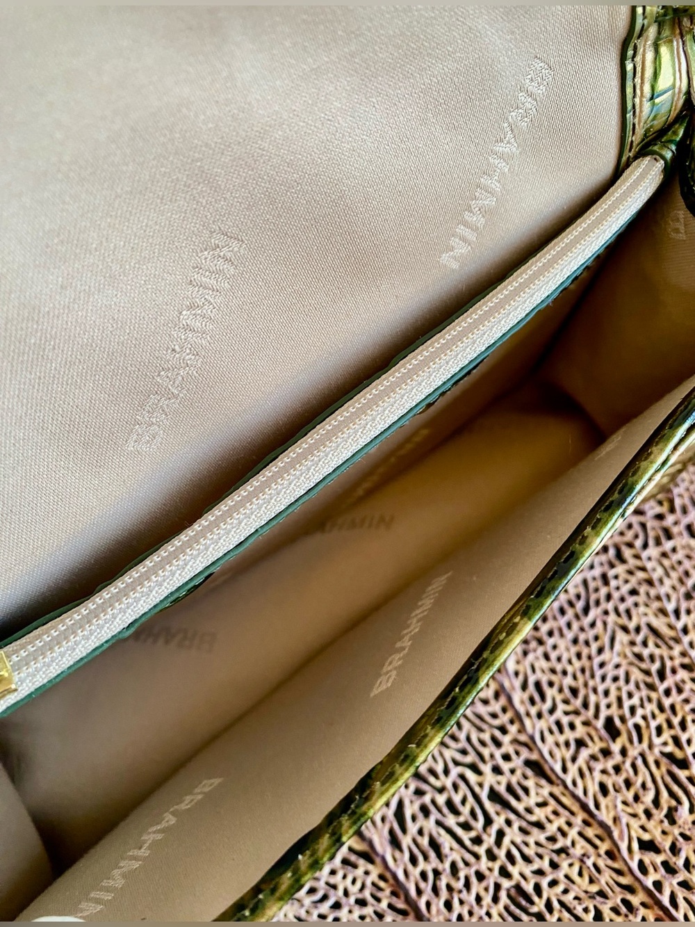 Brahmin MINUETTE Croc Embossed Crossbody - Picture 11 of 16